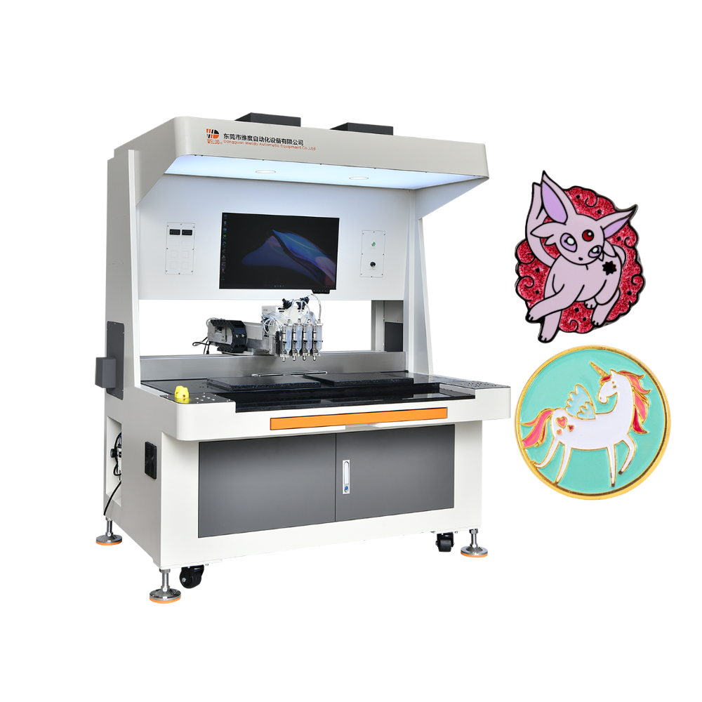 Church pin badge filling machine